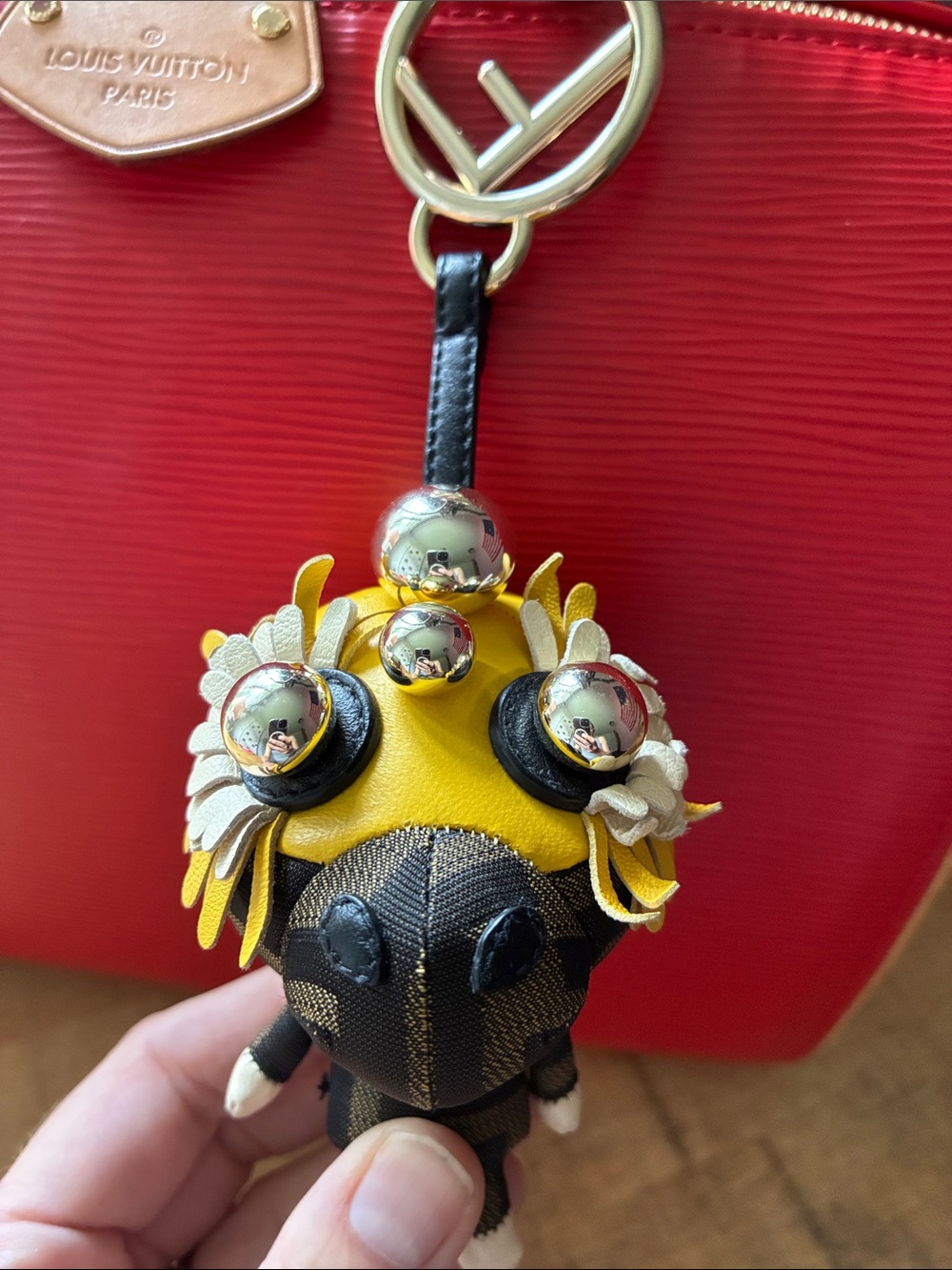 SOLD Fendi Space Monkey Bag Charm F is For Fendi Clasp W/COA! - Picture 4 of 8